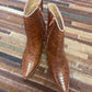 Brown Snakeskin Booties