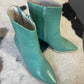 Turquoise Snake Booties