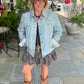 Light Wash Leather Jacket