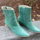 Turquoise Snake Booties